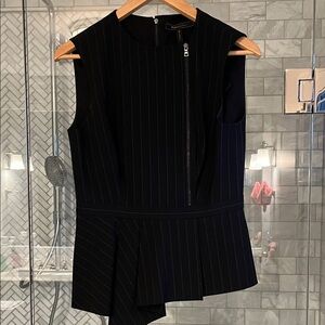 BCBGMaxAzria Black Asymmetrical vest top